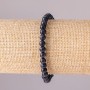 Aventurine Bracelet Cairo Night Blue Sand on elastic, smooth ball bead, diameter 6mm, circumference 18cm