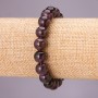 Amethyst Bracelet on elastic cord, smooth beads, diameter 8(±)mm, wrist circumference 18cm