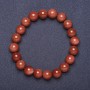 Bracelet Aventurine "Golden Sand" (synthetic) smooth bead on elastic, length 18 cm, bead diameter 8 mm