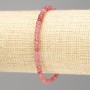 Tourmaline Bracelet (synthetic) faceted rondelle, diameter 4×3mm±, length 18cm (stretch)