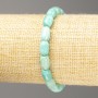 Bracelet made of natural amazonite barrel beads, diameter 9×6mm, length 18cm (stretch)