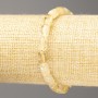 Bracelet made from natural citrine barrel beads, diameter 9×6mm, length 18cm (stretch)