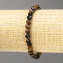 Bracelet with natural stone Tiger's Eye, Hawk's Eye and Bull's Eye (Unakite? wait)