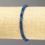 Lapis Lazuli Stone Bracelet (single) light blue faceted rondelles, diameter 4x3mm, length 18cm (stretch)