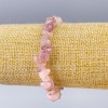 Turquoise-toned? Wait: The material is tourmaline quartz natural stone chip, diameter 8x3mm +-, length 18cm (stretch).