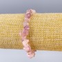 Turquoise-toned? Wait: The material is tourmaline quartz natural stone chip, diameter 8x3mm +-, length 18cm (stretch).