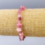 Strawberry Quartz Bracelet natural stone chip, diameter 8x3mm+-, length 18cm (stretch)