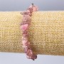 Bracelet Strawberry Quartz natural stone fragment, diameter 8×4mm+-, length 18cm (stretch)