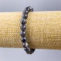 Labradorite Bracelet Smooth Beads 8mm Ø, Stretch Length 18cm