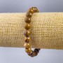 Jasper Bracelet Wooden Smooth Bead, 8.5mm ±, Length 18cm (stretch)