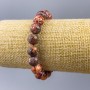Bracelet Ocean Jasper (artificial acrylic) smooth bead, diameter 10mm±, length 18cm (stretch)