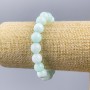 Larimar Bracelet natural stone smooth bead on thread, diameter 10mm±, length 18cm (stretch)
