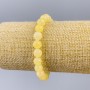 Bracelet Citrine natural stone faceted bead, diameter 8mm, length 18cm (stretch)