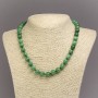 Chrysoprase Necklace (loose) smooth ball, diameter 10mm, length 45cm
