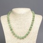 Necklace Neon Jade (irregular) Faceted Bead, 10mm diameter, length 45cm