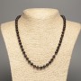 Natural Garnet Necklace Bead 6mm Jumping round, length 50cm+