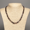 Necklace of natural Garnet faceted beads, diameter 10×8 mm (±), length 50 cm+