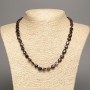 Necklace of natural Garnet faceted beads, diameter 10×8 mm (±), length 50 cm+