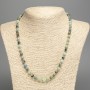 Chrysocolla and Lazurite Bead Necklace, Faceted 6mm Sphere, 50cm+ Length