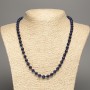 Lapis lazuli Necklace Bead, smooth sphere 6mm diameter, length 50cm +