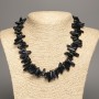 Necklace of Natural Stone Aventurine Night of Cairo Tiny Needle, diameter 20x6mm, length 48cm +