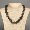 Iolite Gemstone Necklace Chip "Needle", 15x5mm, 48cm length +