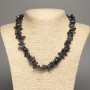 Iolite Gemstone Necklace Chip "Needle", 15x5mm, 48cm length +