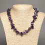 Amethyst Chip Necklace on a Needle, 16x6mm, 48cm Length