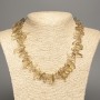 Necklace made from natural gemstone Wine quartz shard “needle”, diameter 20x7mm, length 48cm +