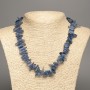 Necklace of natural kianit chip "needle" 15x4mm, length 48cm +