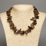 Tiger’s Eye Nugget Necklace, 18x6mm, 48cm length
