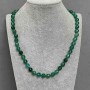 Chrysoprase Necklace with Faceted Bead, Ø8mm, length 50cm