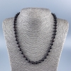 Necklace made from natural garnet, smooth round beads, diameter 8mm, length 48cm