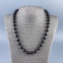 Garnet gemstone necklace with smooth round bead, diameter 10mm±, length 48cm ±