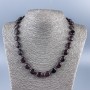 Natural Garnet Bead Necklace, faceted, diameters 15×11×7mm, length 45cm
