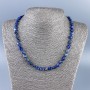 Lapis Lazuli Bead Necklace, faceted, 8×7mm approx., length 48cm ±