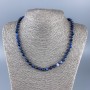 Necklace of natural sodalite with smooth beads 6mm diameter ±, length 48cm ±