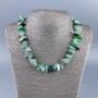 Necklace of Natural Stone Assortment "Needle" – stones 20x4-10x3mm, length 50 cm plus