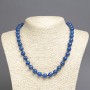 Apatite Bead Necklace (single) Faceted Ball, Ø10mm, length about 45cm