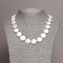 Necklace made from natural baroque pearls, diameter 16x5(±)mm, length 45cm+