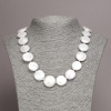 Necklace of natural baroque pearls, diameter 18×5(±)mm, length 45cm+