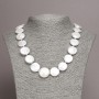 Necklace of natural baroque pearls, diameter 18×5(±)mm, length 45cm+