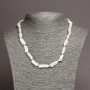 Necklace of natural Baroque pearls, diameter 22×10mm ±, length 48cm ±