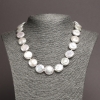 Necklace of natural Baroque pearls, diameter 17mm±, length 48cm±