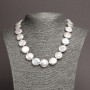 Necklace of natural Baroque pearls, diameter 17mm±, length 48cm±