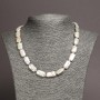 Baroque Pearl Necklace made of natural Baroque pearls, diameter 18×10 mm ±, length 48 cm ±