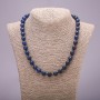Necklace Apatite (bead) faceted ball, diameter 10(±)mm, length 50cm