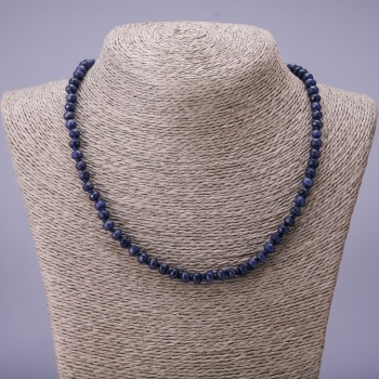 Lapis Lazuli Necklace (faceted) rondelle beads, 6x4 mm, 50 cm