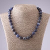 Sodalite Necklace Smooth Beads, 48cm length, 12mm diameter