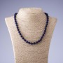 Lapis Lazuli Necklace Bead, faceted round 8mm, length 48cm